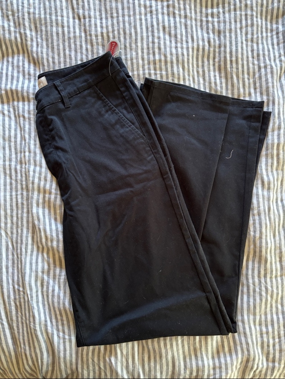 Brixton Black Straight-Leg Trousers